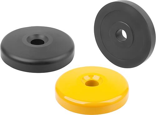 Teller für Stellfüße aus Stahl