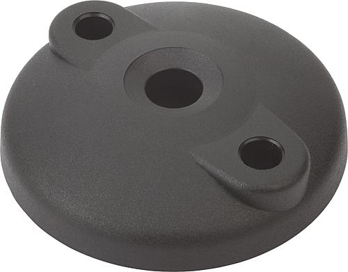 Teller für Stellfüße, Kunststoff, Form F