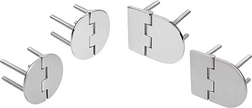 Scharniere aus Edelstahl mit Befestigungsschraube