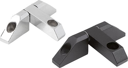 Scharniere eckig mit Senkbohrung, lange Ausfüh...