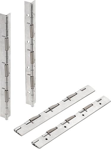Federscharniere aus Stahl oder Edelstahl 240 mm