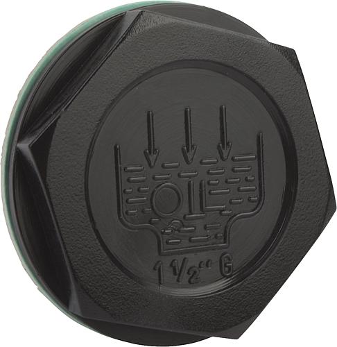 Verschlussschrauben Form A, mit Einfüllsymbol