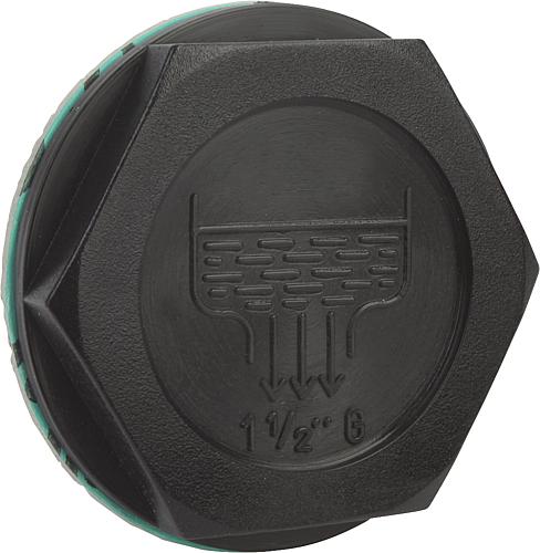 Verschlussschrauben Form C, mit Ablasssymbol