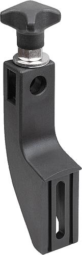 Seitenführungshalter Kunststoff mit Kreuzgriff