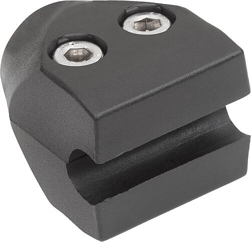 Einfachklemmen Kunststoff für runde Seitenführu...