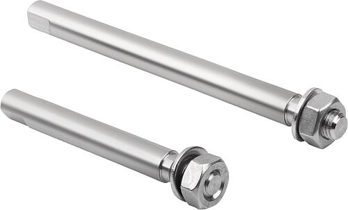 Bolzen Edelstahl für Doppelklemmen Kunststoff