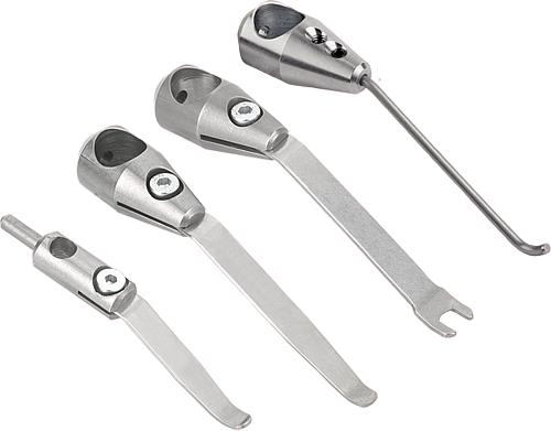 Federspanner / Niederhalter Edelstahl