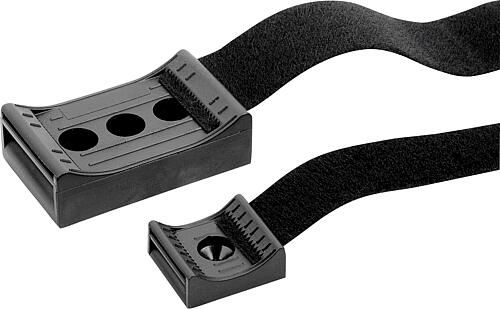 Klettbandsockel mit Klettband für Schraubmontage