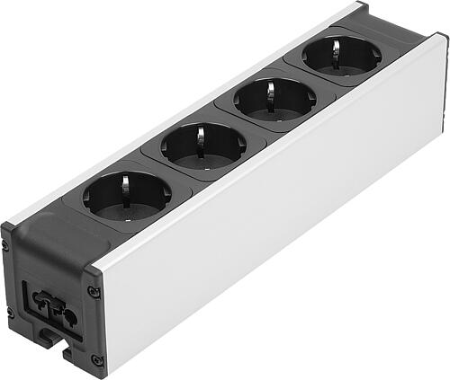 Steckdosenleisten im Aluminiumgehäuse, Form A