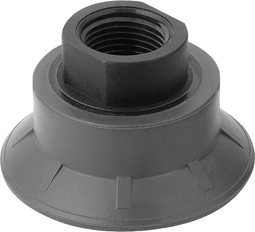 Flachsauggreifer rund mit integrierter Befestig...