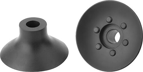 Flachsauggreifer rund mit separater Befestigung