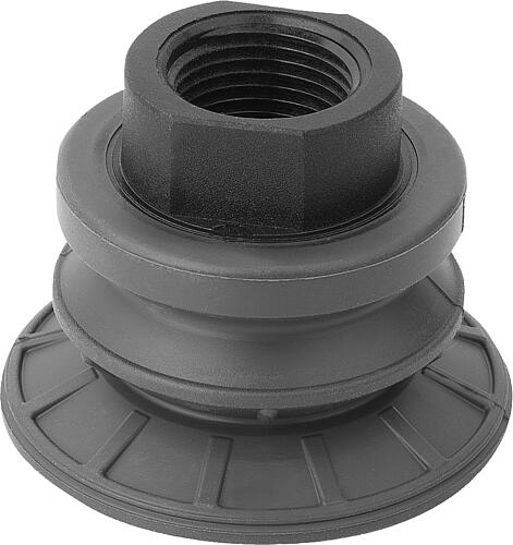 Balgsauggreifer rund 1,5 Falten mit integrierte...