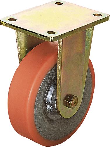 Stahlgeschweißte Bockrollen mit Extrathane-Lauf...