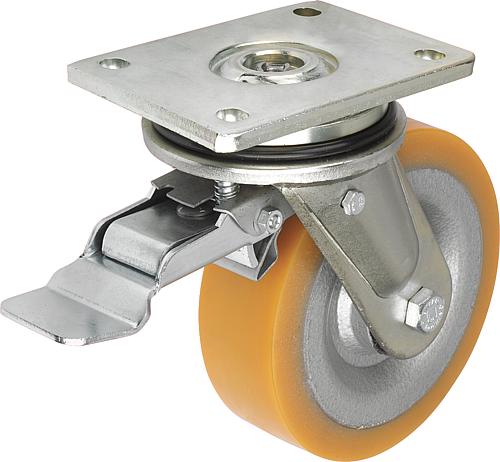 Stahlgeschweißte Lenkrollen mit stop-top, mit E...