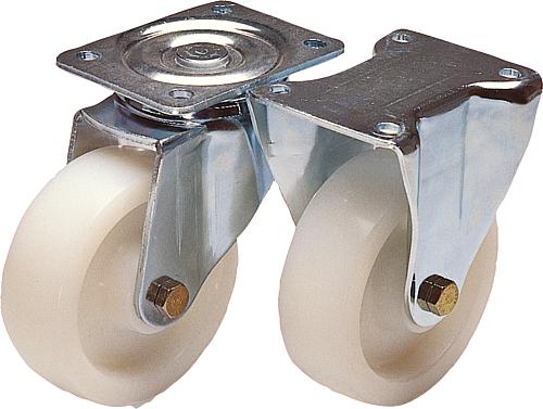 Stahlblech-Lenk- und Bockrollen mit Polyamid-Ra...