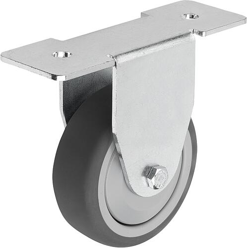 Apparate-Lenk- und Bockrollen Stahl, Laufbelag ...