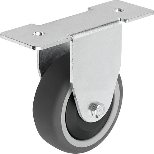 Apparate-Lenk- und Bockrollen Stahl, Laufbelag ...