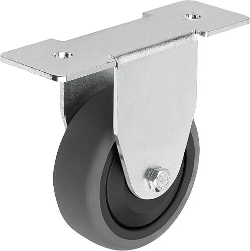 Apparate-Lenk- und Bockrollen Stahl, Laufbelag ...