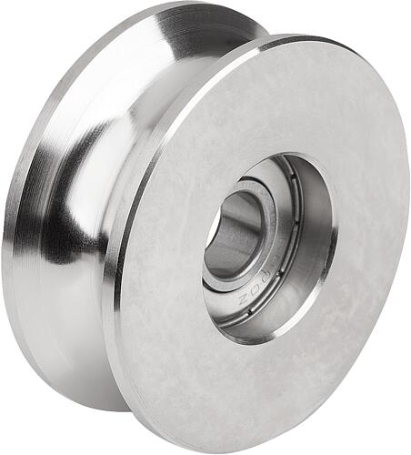 Führungsrollen Stahl konkav