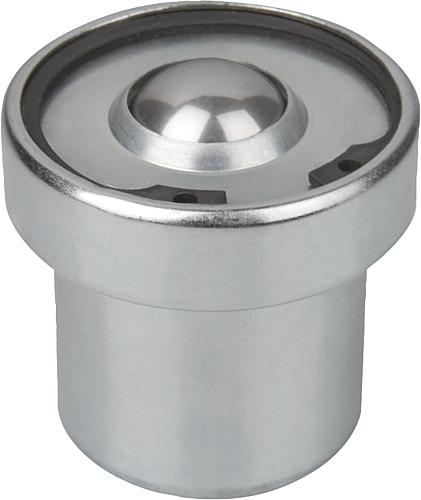 Kugelrollen mit Federelementen