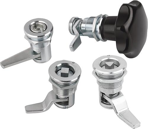 Kompressions-Drehriegel mit variablem Anzugsweg