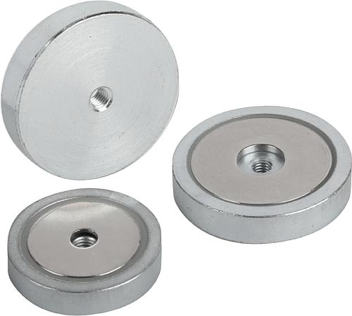 Magnete mit Innengewinde (Flachgreifer) aus NdFeB
