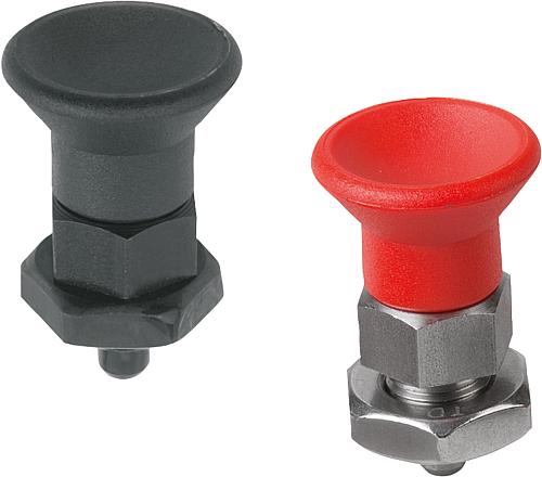 Arretierbolzen Stahl oder Edelstahl kurze Ausfü...