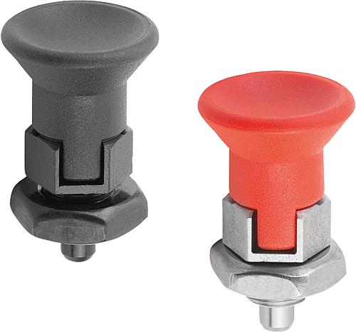 Arretierbolzen Stahl oder Edelstahl kurze Ausfü...