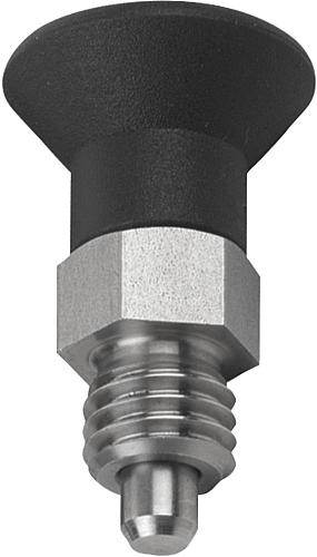 Arretierbolzen ECO Stahl oder Edelstahl kurze A...