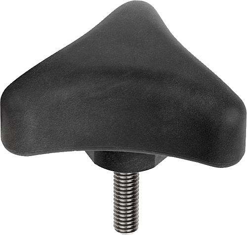 Dreisterngriff ergonomisch mit Außengewinde