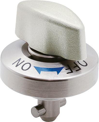 Drehspannriegel Edelstahl, Drehkopf Edelstahl