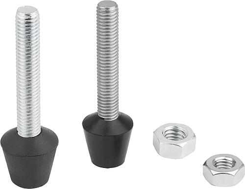 Andruckspindeln mit aufvulkanisiertem Neoprend...