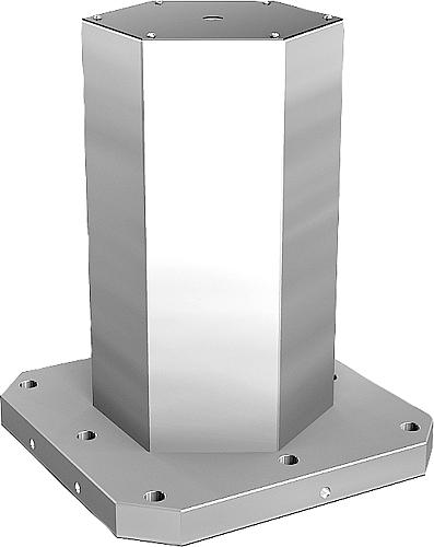 Aufspanntürme Grauguss 6-seitig mit vorbearbei...