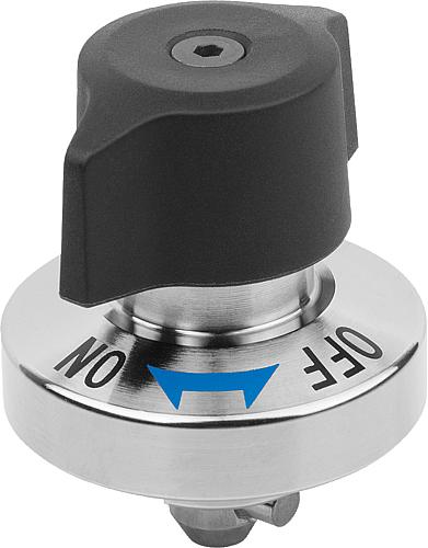 Drehspannriegel Edelstahl, Drehkopf Kunststoff ...