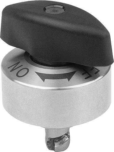 Drehspannriegel Edelstahl, Drehkopf Kunststoff