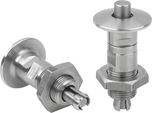 Sperrbolzen Edelstahl mit Edelstahl-Pilzgriff