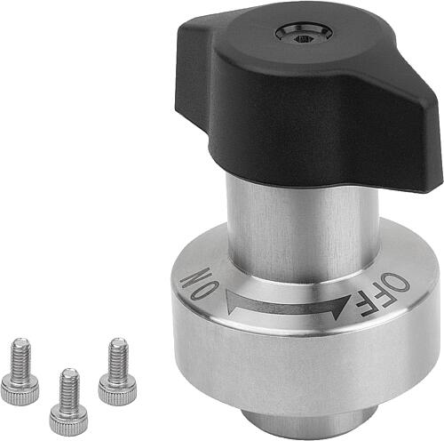 Drehspannriegel Edelstahl, einziehbar, Drehkopf...