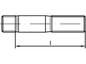 DIN 938 8.8 M 24 x 150 VE=S