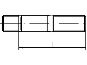 DIN 939 8.8 M 30 x 100 galv. verzinkt gal Zn VE=S