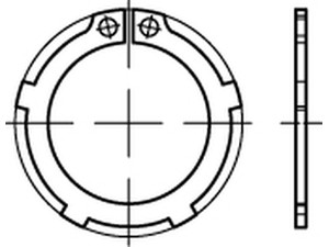 DIN 983 Federstahl 50 x 2 VE=S
