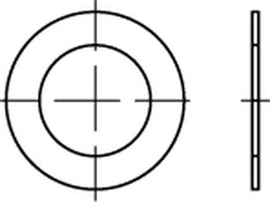 DIN 988 Stahl 9 x 15 x 1,2 VE=K