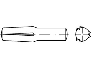 DIN 1474 Stahl 12 x 55 VE=S