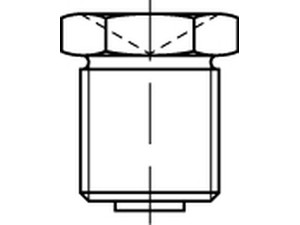 DIN 3405 Stahl AM 8 x 1 galv. verzinkt gal Zn VE=S