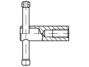 DIN 6307 Stahl 5 M 20 brüniert, loser Knebel brün VE=S