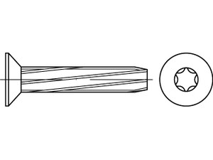 DIN 7516 Stahl DE M 8 x 30 -T45 galv. verzinkt gal Zn VE=S