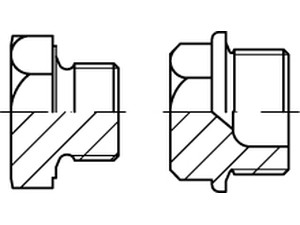 DIN 7604 Stahl A M 30 x 1,5 galv. verzinkt gal Zn VE=S
