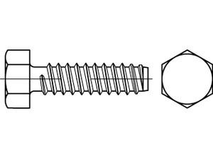 ISO 1479 Stahl 6,3 x 25 -F galv. verzinkt passiviert gal Zn VE=S