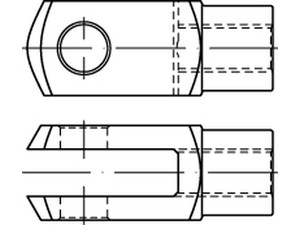 DIN 71752 Stahl G 20 x 40 galv. verzinkt gal Zn VE=S