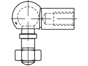 DIN 71802 Stahl AS 19 - M 14 x 1,5 galv. verzinkt gal Zn VE=S