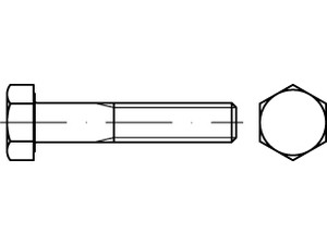 ISO 4014 10.9 U M 24 x 280 feuerverzinkt, Gew.tol. 6h tZn VE=S